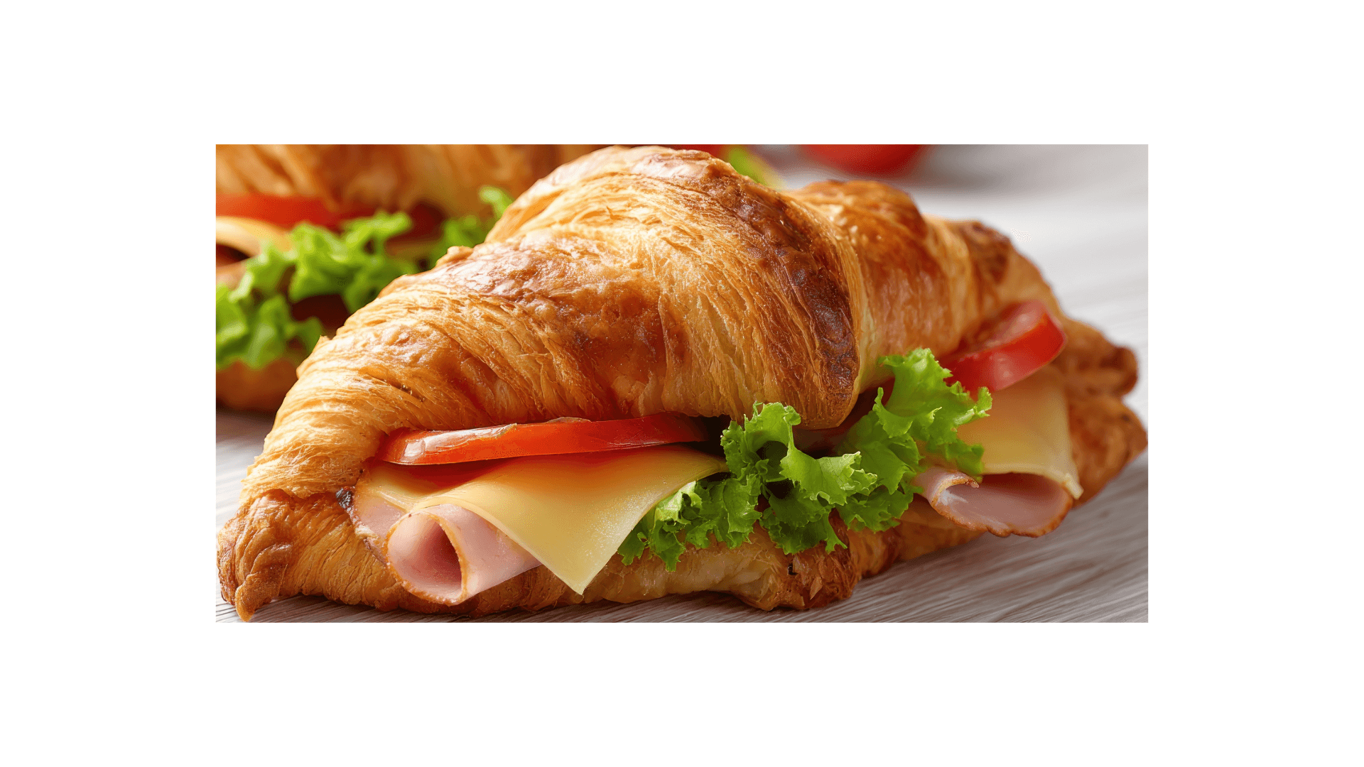 Croissant with Ham and Cheese